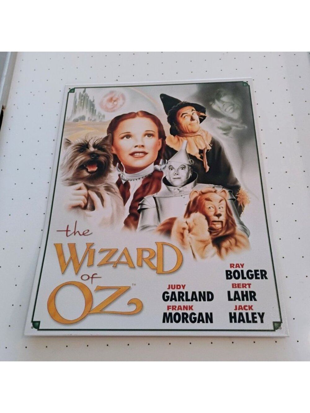 The Wizard Of Oz 1994 Tin Metal Sign - Embossed Poster Design